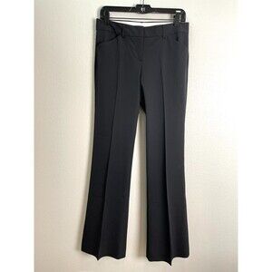 Theory Womens 4 Black Tech Dress Pants Boot Cut Trousers